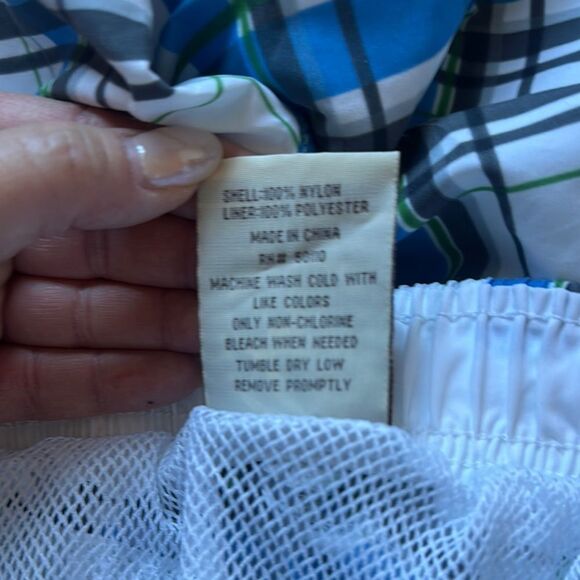 Panama Jack Blue and White Swim Trunks with Adjustable Waistband - Picture 5 of 5